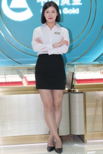 金店超薄丝韵味美女销售员